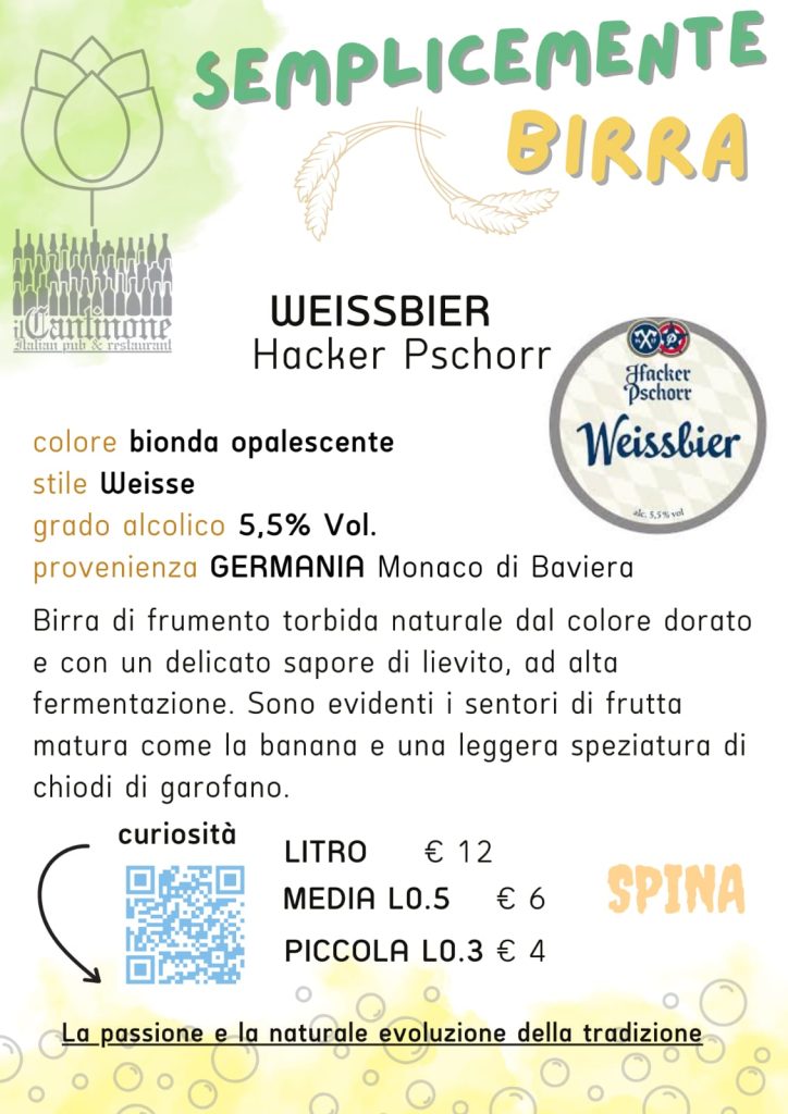 il cantinone abbiategrasso birra weissbier hacker pschorr